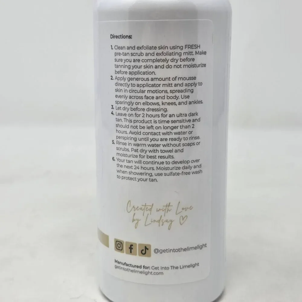 GET INTO THE LIMELIGHT EXPRESS SELF TAN 2 HOUR ULTRA DARK LUXURY 8 OZ. NEW - Picture 2 of 5